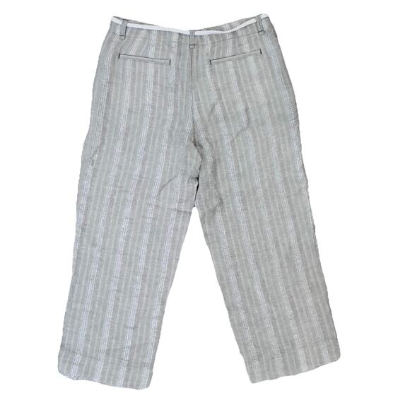 New Tommy Bahama Linen Blend Wide Leg Belted Pants Sz 4 Preppy Coastal Beachy - Picture 6 of 10